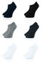 6 Pack Men's Mixed Color Bamboo High Quality Seamless Soft Breathable Sneakers Socks