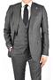 TK 40 2023-STriped VEST SLIMFIT SUIT DRESS/GREY/54 SIZE - 6 DROPS - 5