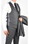 TK 40 2023-STriped VEST SLIMFIT SUIT DRESS/GREY/54 SIZE - 6 DROPS - 8