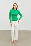 Women's Benetton Green Turtleneck Blouse - 3