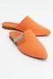 PESA Orange Straw Stone Women's Slippers