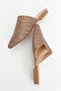 PESA Brown Straw Stone Women's Slippers - 5
