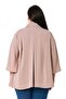 Plus Size Cloak Sleeves Hidden Placket Pleat Detailed Mink Shirt - 3