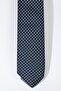 Men's Navy Blue Patterned Tie - 2