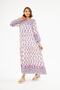 Gathered Sleeve Button Detailed Viscose Dress
