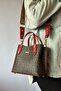 New Product 3 Compartment Women's Shoulder Bag 2193 Red - 5
