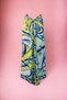 Water Blue Yellow Wave Patterned Long Pareo Satin No Sheer Women's Beach Dress New Season - 3