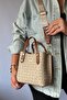 New Product 3-Compartment Women's Shoulder Bag 2193 Sand Tan Combination - 7