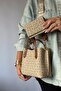 New Product 3-Compartment Women's Shoulder Bag 2193 Sand Tan Combination - 8