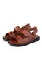 Luas Genuine Leather Men's Sandals, Genuine Leather Sandals, Orthopedic Sole Sandals
