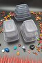 Food Storage Container Set of 9 PP 5 Luxury Stylish Box That Can Enter Microwave and Deep Freezer - 5