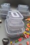 Food Storage Container Set of 9 PP 5 Luxury Stylish Box That Can Enter Microwave and Deep Freezer - 6