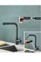 BLACK SPIRAL KITCHEN SINK MIXER WITH DUAL MODE SAVING FUNCTION MATTE BLACK EXTENDED NEW MODEL - 4