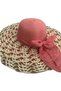 2 COLORED ORGANIC WIDE STRAY RIBBON - BEACH HAT WOMEN