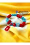 Glass Basement Bead Charm Murano Evil Eye Bead Bracelet Evil Eye Beaded Bracelet