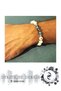 Natural Stone Energy Bracelet - Howlite Lava Stone Bracelet - Antistress Energy Balance Bracelet - 4