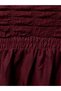 6 (Pieces) Chair Covers with Ruffled Skirt, Lycra Elastic Washable Chair Cover, Burumcuk Burgundy - 4
