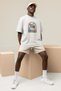 Stay Positive Printed White Oversize T-Shirt Unisex 100% Cotton Crew Neck T-Shirt - 2