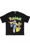 POKEMON Printed Unisex Black Short Sleeve Children's T-Shirt