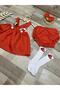 Light red baby girl hedgehog mushroom concept 1 year old cake pop costume - 7