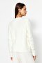 Ecru Soft Textured Accessory Jacket Look Knitwear Cardigan Twoaw24Hi00039 - 6