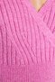 Pembe Crop Yumuşak Dokulu Kruvaze Triko Kazak TWOAW24KZ00381 - 4