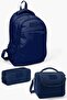 Kids Navy Blue 3-Piece School Bag Set Set0114399