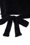 Black Super Crop Fuzzy/Beard Yarn Pearl Detailed Knitwear Sweater Twoaw24Kz00228 - 7