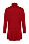 Tile Crop Super Wide Fit Soft Textured Pleated Skirted Knitwear Top and Bottom Set Twoaw24Au00019 - 8