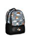 -Umit Bag Black Gray Dinosaur School Bag Lunch and Pencil Bag Set - 3
