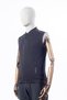 Seasonal Two-Pocket Zippered Black Color Three-String Vest