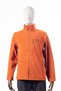Eagle Figured Zippered Three Pocket Brick Color Fleece Cardigan - 2