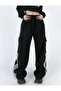 Y2K Unisex Cargo Pocket Knitted Oversize Pants - 2