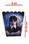 8-Piece Wednesday Themed Party Corn Box, Wednesday Party Supplies Popcorn - 3