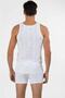Men's White Phoenix Patterned Undershirt - 2