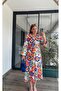 Belted Floral Patterned Shirt Dress - 3