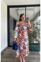 Belted Floral Patterned Shirt Dress - 5