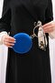Women's SaksBlue Satin Round Evening Dress Evening Bag - 3