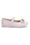 Bow Tie Stone Velcro Girls Ballerina Shoes 254 Skin - 5