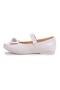 Bow Tie Stone Velcro Girls Ballerina Shoes 254 Skin - 6