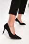 Women's Podelta Black Suede Classic Heeled Stiletto - 3