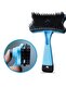 Pet Brush with Automatic Cleaning Button Cat Dog Hair Remover Comb - 2
