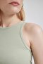 Fitted Halter Neck Ribbed Camisole Athlete U0357az23sm - 5