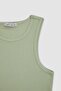 Fitted Halter Neck Ribbed Camisole Athlete U0357az23sm - 8
