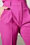 Women's Fuchsia Wide Leg Trousers - 5