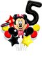 Mini Mouse Balloon Set with Black Number Balloons Minnie Mouse Balloon Set