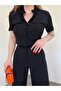 Women's Button-Detail Flap Pants Set - 3