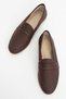 F05 Brown Skin Genuine Leather Women's Ballerinas - 3