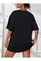 Malibu Tennis Printed Oversize Crew Neck T-shirt - Combed Cotton - 2