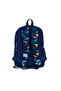 Kids Navy Blue Dinosaur Patterned 3-Piece School Bag Set with USB GOSET0123289 - 5